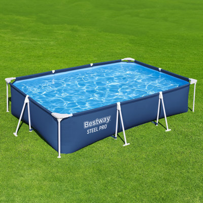 Bestway Steel Pro Rectangular Above Ground Swimming Pool Set