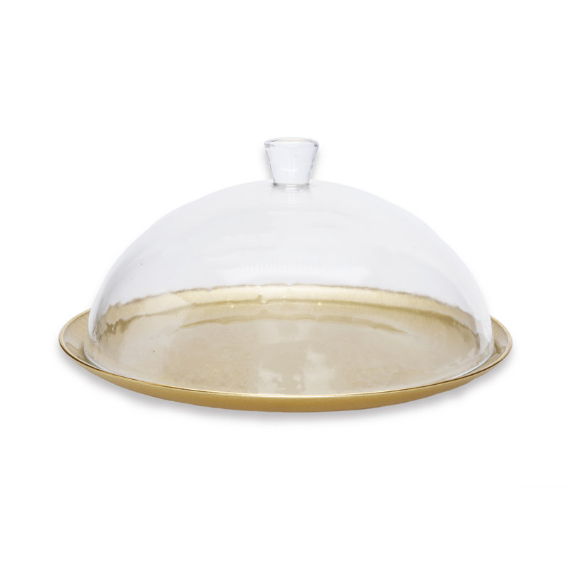 Présentoir à gâteaux en verre