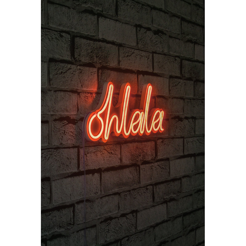 Flexible LED Neon Lighting Strip, Waterproof Red, 14.2 x 5.9 x 0.8 inches | 12V DC, PVC Foam Template, Built-in Wall Hanging System | Perfect for Home Decor, Parties & Events | 12,096 Watt, Easy Installation