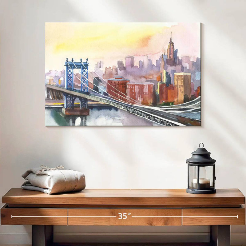 Lilie New York Bridge, H 16 po x l 24 po