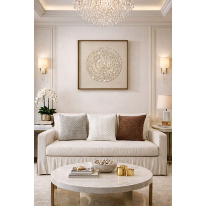 Square Pillow Cover & Insert, White