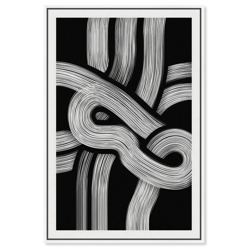 Impression sur toile Monicolor Matrix I Minimalist Art par Art Remedy, Cadre argenté, H 15 po x l 10 po
