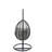 Simona Fabric & Wicker Hanging Chair-663505592-663505593