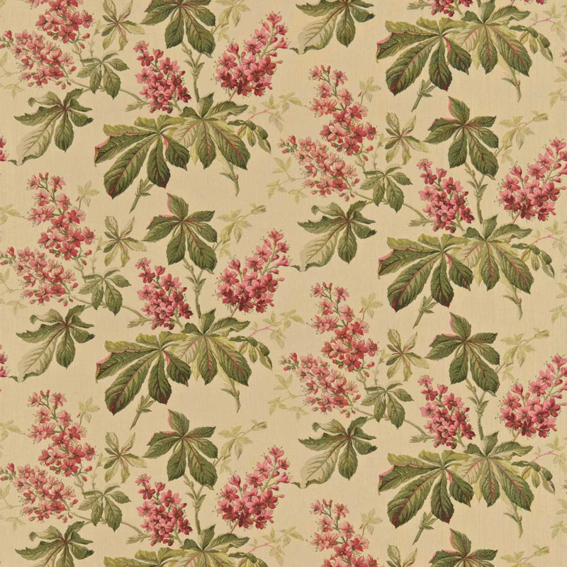 Pavia Fabric, Ruby/Emerald