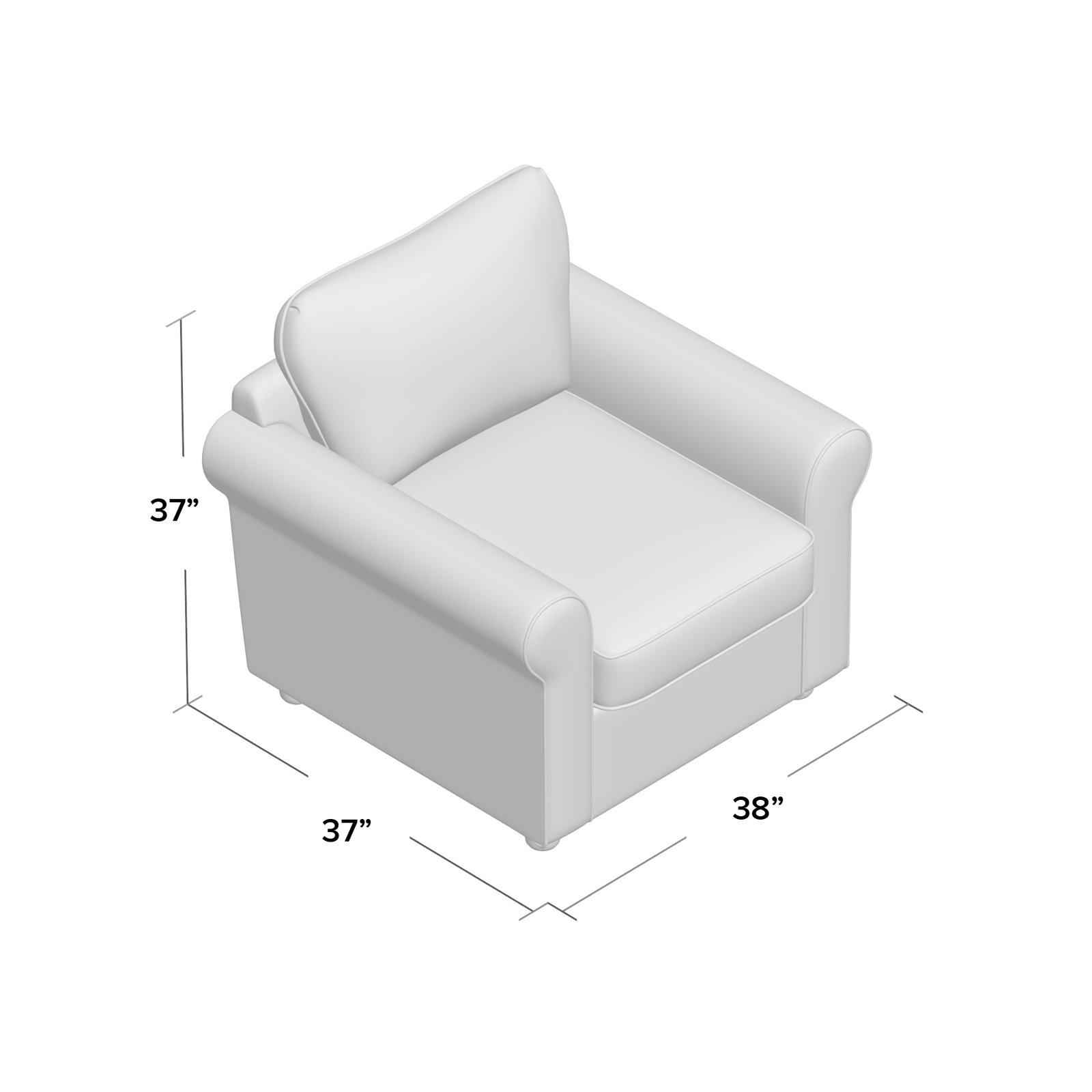 Warrington Armchair, Bayou Stone Canvas