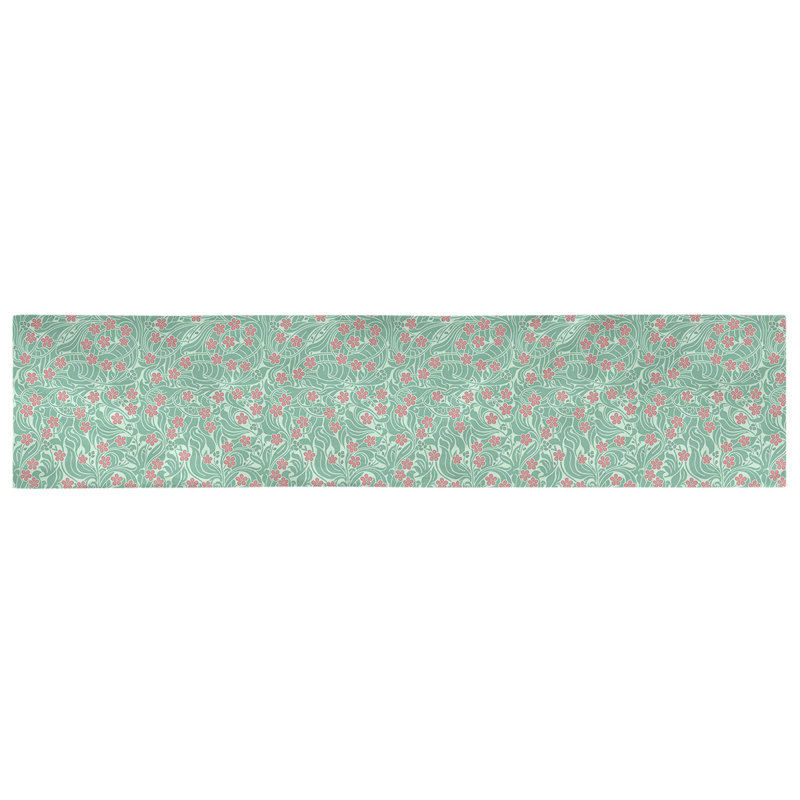 Chemin de table floral - Collection Avicia, polyester résistant à la décoloration en plusieurs couleurs, lavable à la machine