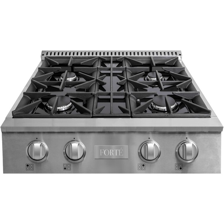 Edge-to-Edge Gas Cooktop with Extra-Large Integrated Reversible