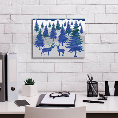 'Deer 4' by Erin Clark Canvas Wall Art
