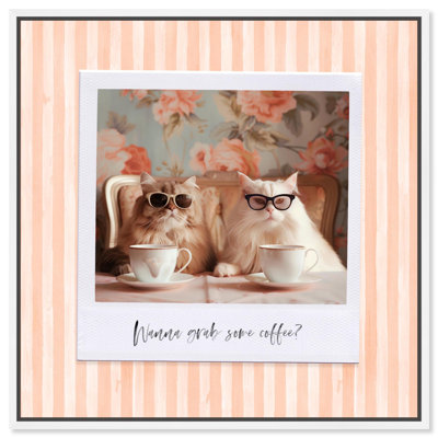 «Coffee Date», impression sur toile pour enfants par Art Remedy
