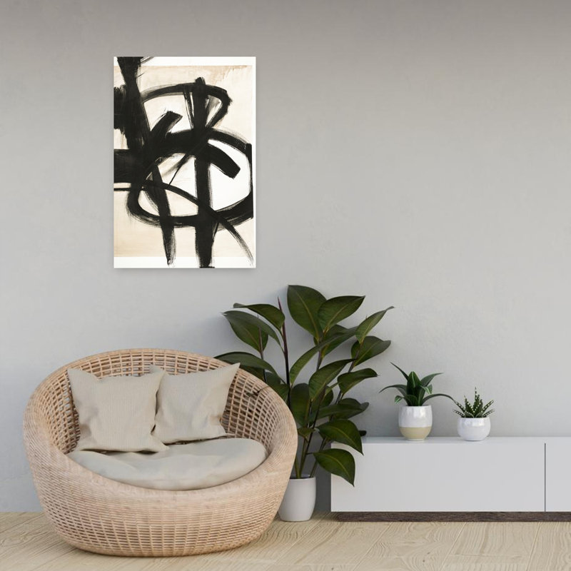 Graphical Shapes 7, art abstrait minimaliste, H 24 po x l 16 po