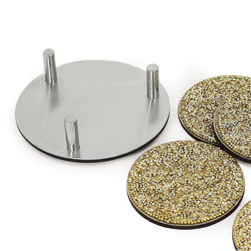 Luminous Coaster Set, Gold