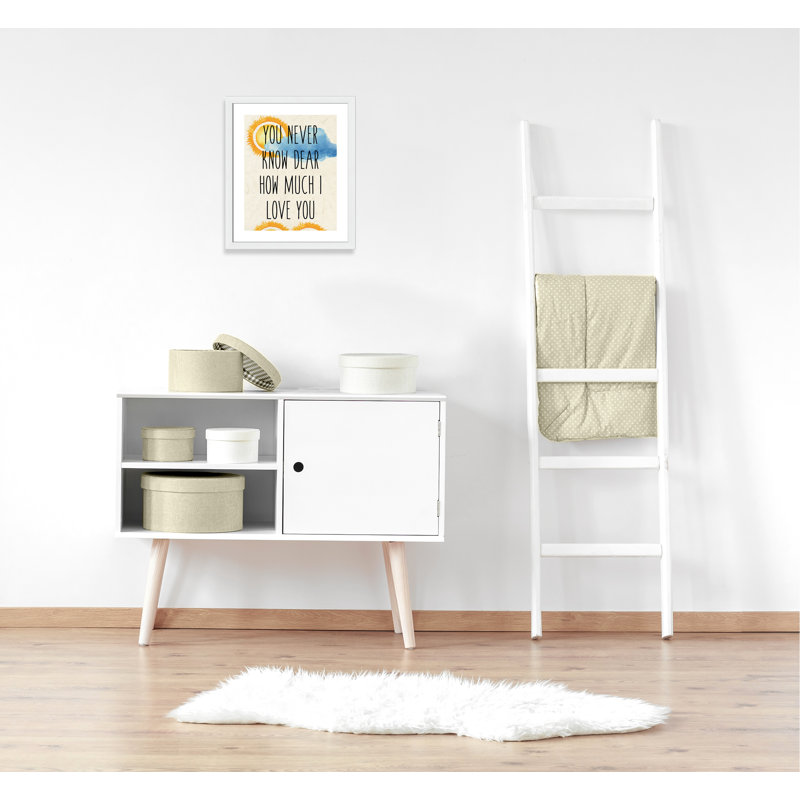 Impression sur papier Sunshine C, H 24,5 po x l 20,5 po x P 0,6 po, Encadré plat blanc