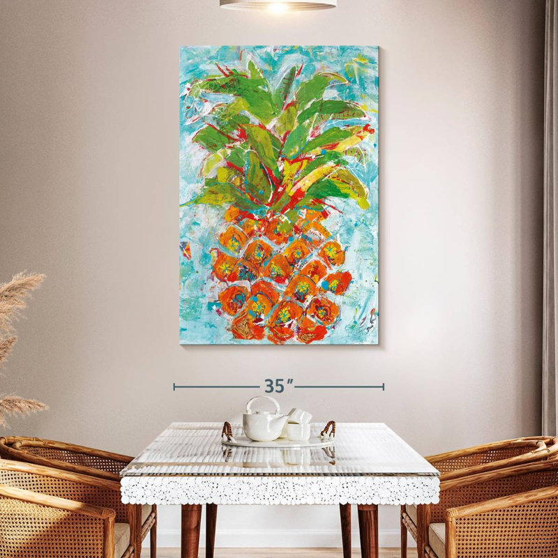 Yarlin Pineapple Bright, 51" H x 34" W