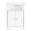 Armoire de coin pour salle de bain blanche, profondeur de 24 pouces, 26,4 lb, tablettes réglables, buffet multifonctionnel facile à assembler et à nettoyer pour la salle de bain, les planches, imperméable