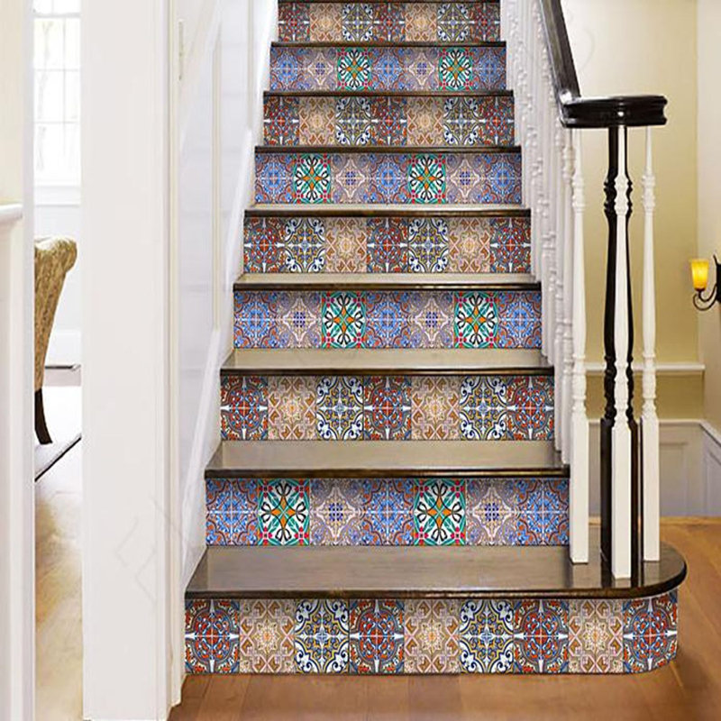Carrelage mosaïque auto-adhésif en vinyle Mancuso, H 4 po x l 4 po x P 0,1 po