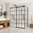 Puente 64" W x 78" H Rectangle Single Sliding Shower Enclosure in Matte Black