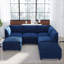 Canapé modulaire modulaire, siège de canapé convertible avec rangement, ensemble de canapé modulaire canapé-lit, combinaisons modulaires flexibles en tissu pour le salon (6 sièges)-730662281