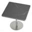 Table carrée bistro moderne tulipe 31,5 pouces avec plateau en faux marbre, facile à assembler, structure en métal robuste-204080000-204080007