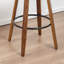 Tabouret de bar et de comptoir pivotant en cuir végétalien Drees-121119403-121119402