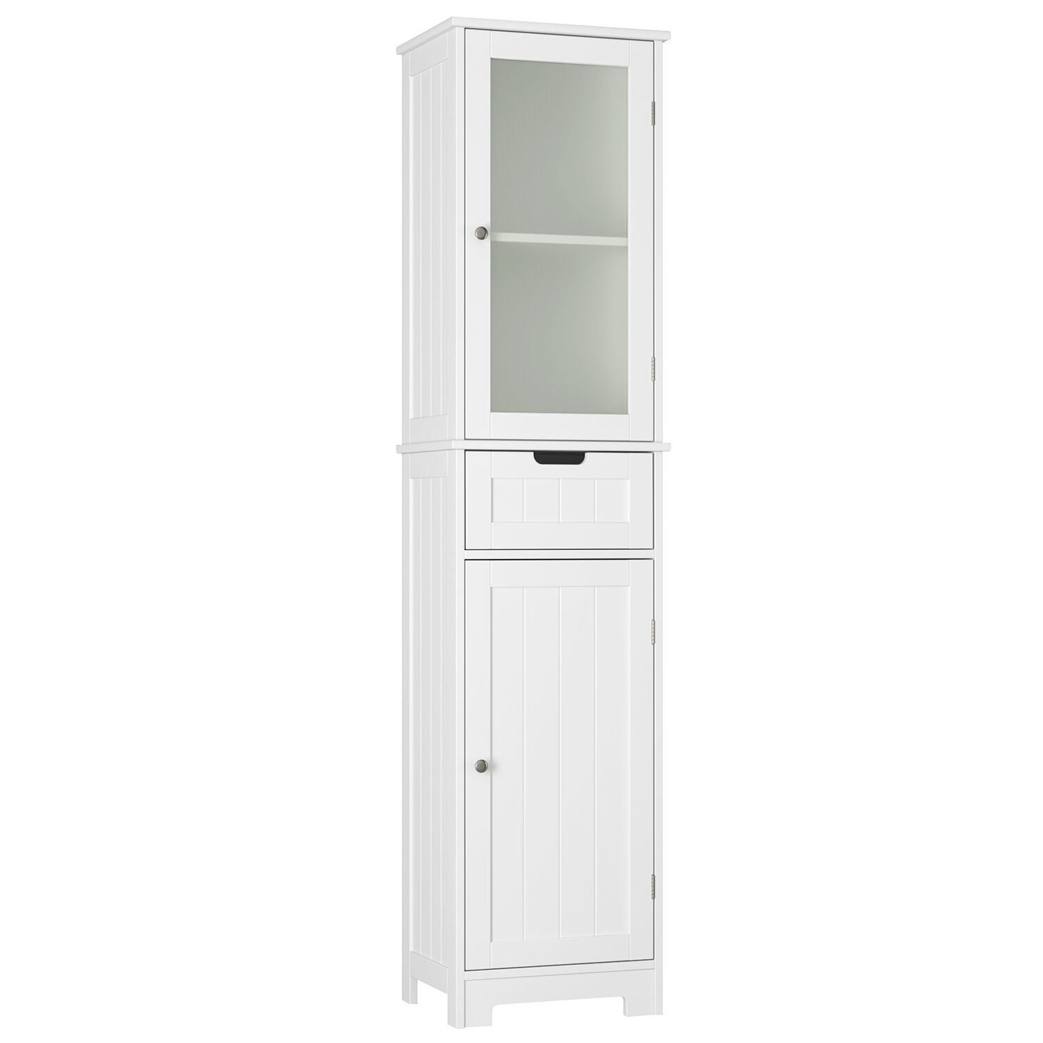 Freestanding Linen Closet - White