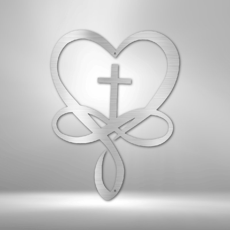 Scripture Walls Scripture Walls Love Infinity, H 17 po x l 17,5 po x P 0,5 po, Argent argent