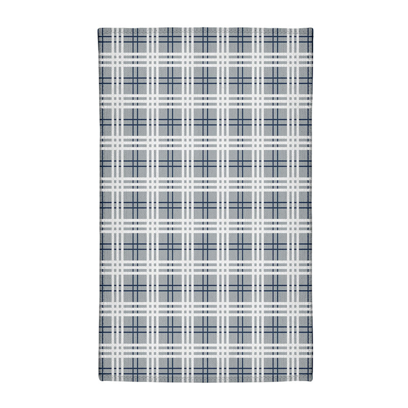 Tapis à carreaux gris, Rectangle 5 pi x 7 pi