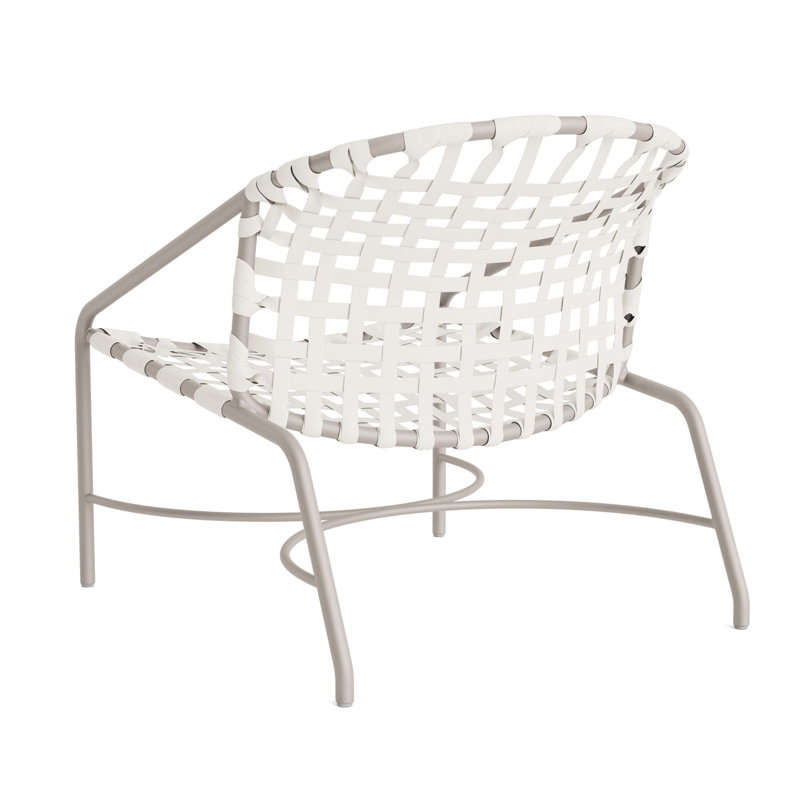 Kantan Outdoor Lounge Chair, Dove Smooth/White Lite