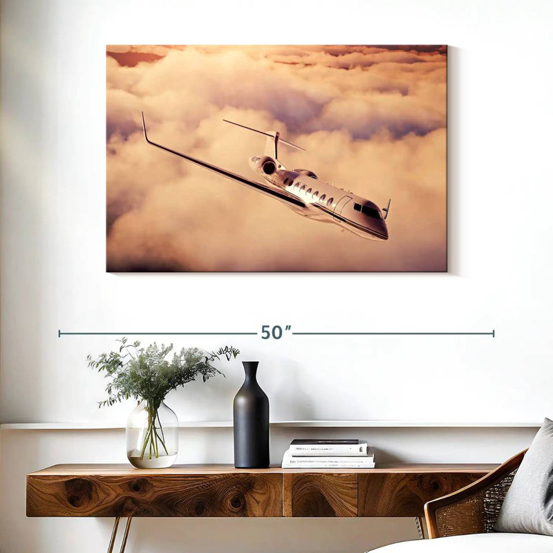 Mehar Luxury Private Jet, 26" H x 39" W
