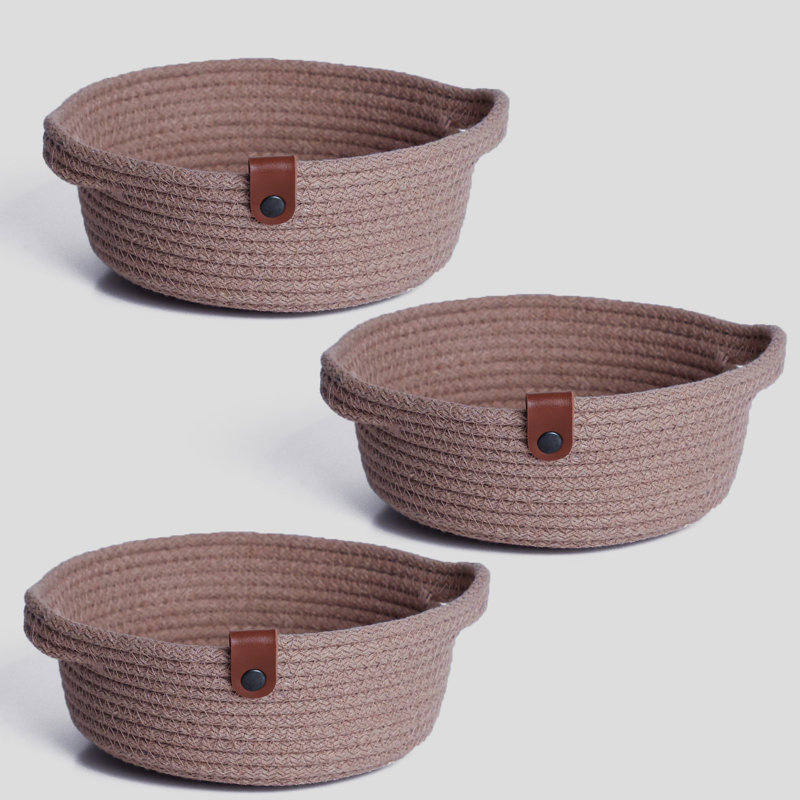 Brayden Studio Decorative Basket, Beige