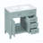 Falon 35.98'' Single Bathroom Vanity with Ceramic Top-559931486
