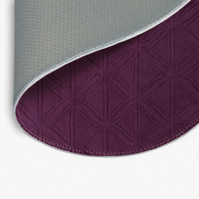 Trellis Red Indoor and Outdoor Area Rug, Round 5'