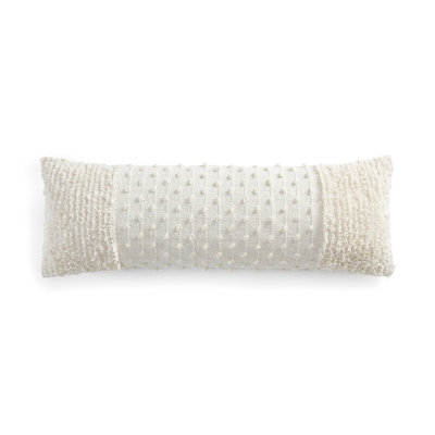 DKNY Pure Emma Cotton 12X36 Throw Pillow Ivory