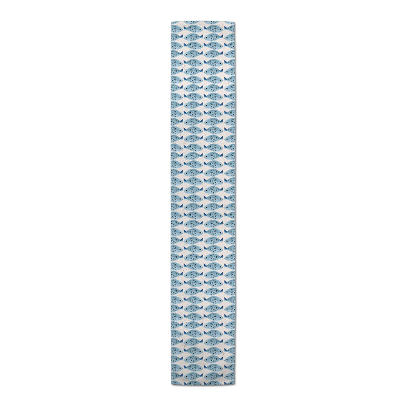 Multi Swim Fish 3 Table Runner, 90" x 16"