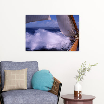 Sailboat In The Sea Antigua Antigua And Barbuda Abstract Contemporary Landscape Nature Art