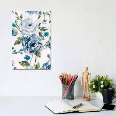 Moonlight Rose Garden I by Carol Robinson - Painting on Canvas
