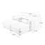 Chenille bleue 2 avec siège de rangement et support cylindrique Abbottstown-121094131