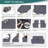 Harriet Box Cushion Recliner Loveseat Harriet with Console, Stretch Anti-Slip Reclining Slipcover for 2 Cushion Couch with Pockets-1786455800