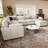 137.8" W U-Shaped Modular Sectional -600979497