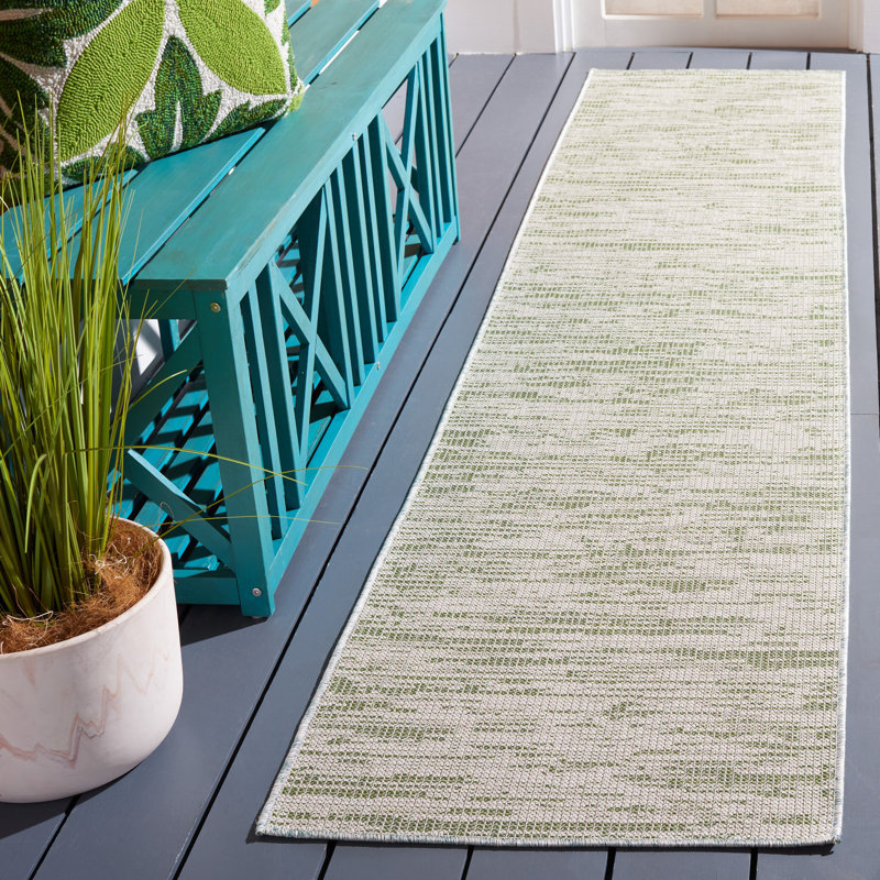 Tapis intérieur / extérieur à motif abstrait Hampton Performance, Tapis de couloir 2 pi x 9 pi