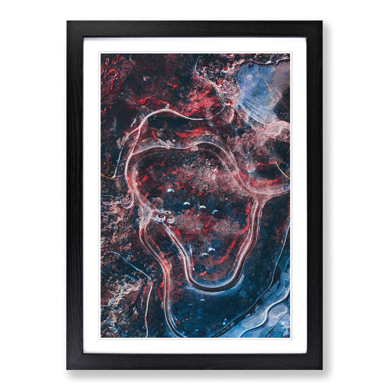 Dream Forever in Abstract - Picture Frame Graphic Art Print, Black Framed, 48cm H x 36cm W x 2cm D