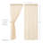 Beacham 100% Cotton Sheer Curtain Panel Pair-1335771302