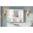 35 Inch 2-In-1  Wall Mounted Medicine Cabinet With Adjustable Shelves & Soft Close Doors-385629800