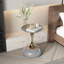 Table d'appoint moderne avec base lestée, finition résistante aux égratignures et nano-enduite - Table d'appoint polyvalente pour le salon, la chambre à coucher, le balcon-1726503909
