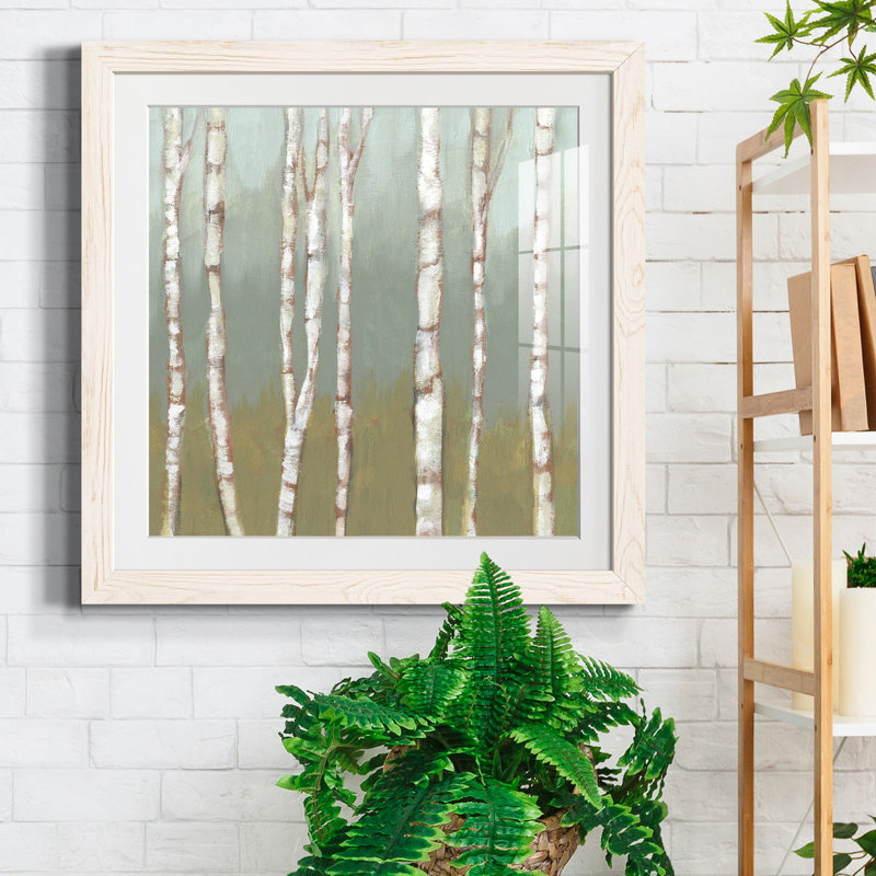 Simple encadré Birchline I-Premium, prêt à accrocher, H 17 po x l 17 po x P 1,5 po, Papier avec cadre blanc, Blanc