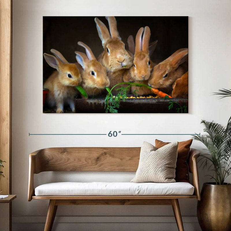 Brampt Bunny Dinner, 34" H x 51" W