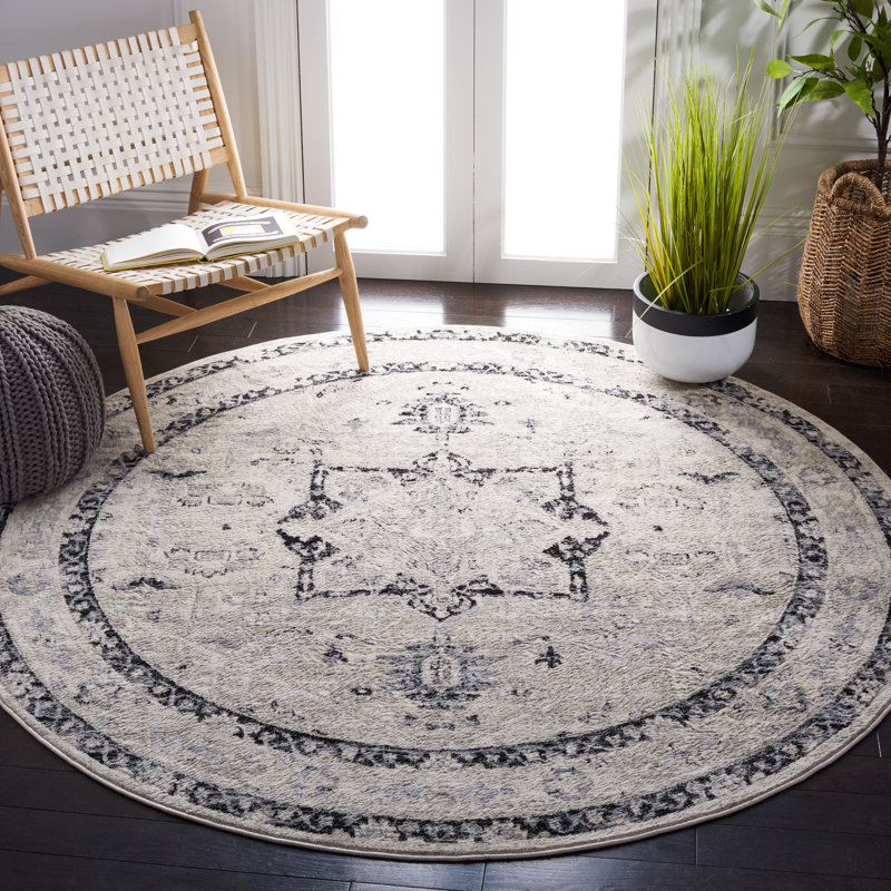 Brentwood Performance Oriental Rug, Round 6'7"