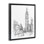 Cadre flottant Parisian Cityscape, croquis, Ethan Harper