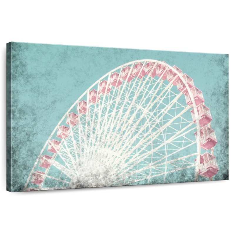 Kerner Coral Ferris Wheel, 26" H x 39" W