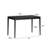NTC Mingle Modern Wooden Rectangle Desk Table with Hidden Drawer – Waterproof & Heat Resistant, Burnt Black-780415368