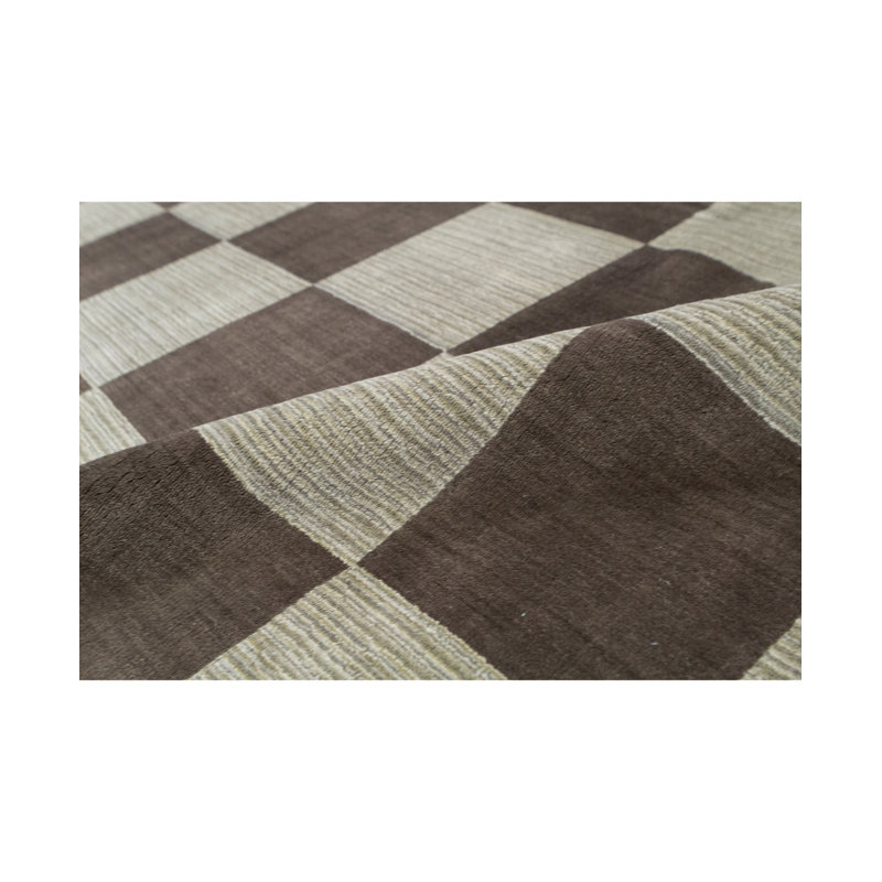 Gabbeh Wool Geometric Area Rug, Rectangle 8'9" x 11'8"